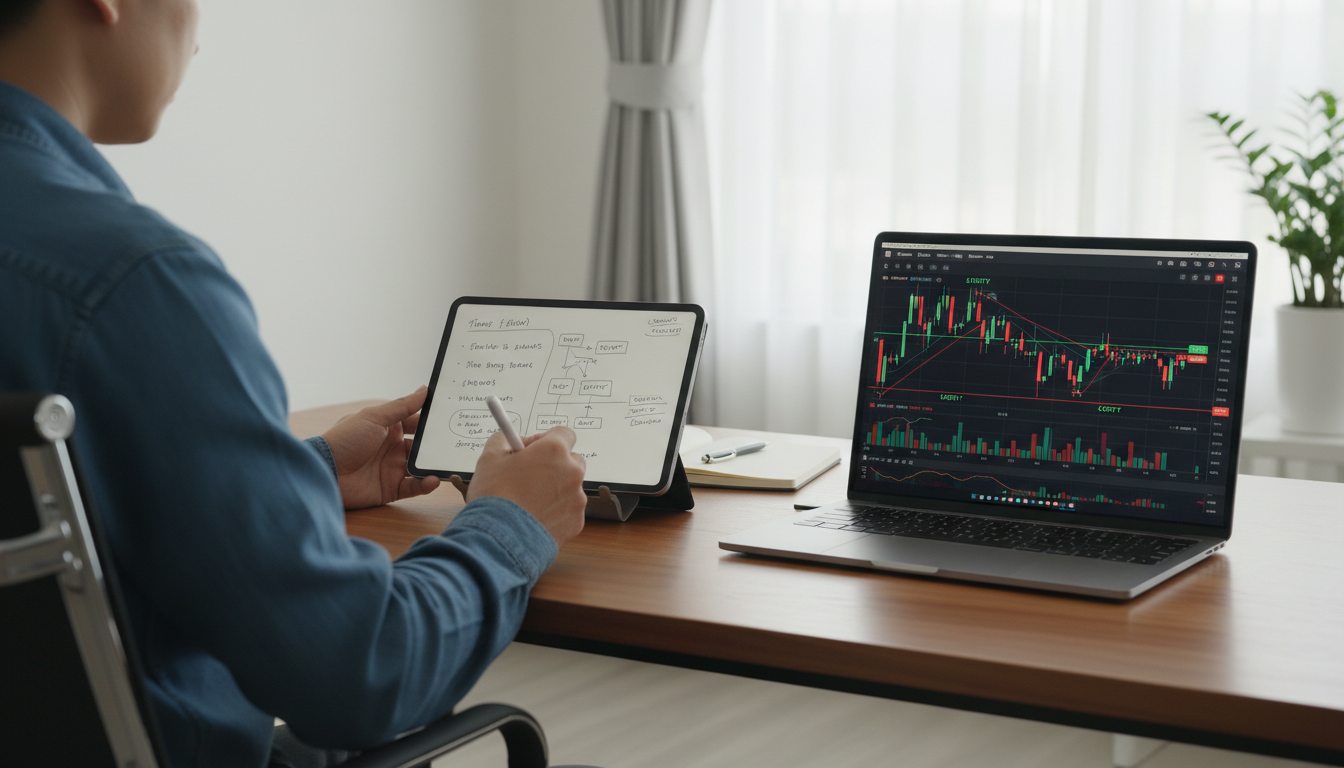 Разработка торговой стратегии с заметками и графиками